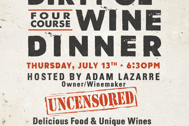 Dirty Ol’ Winemaker Dinner at Indigo Grill San Diego